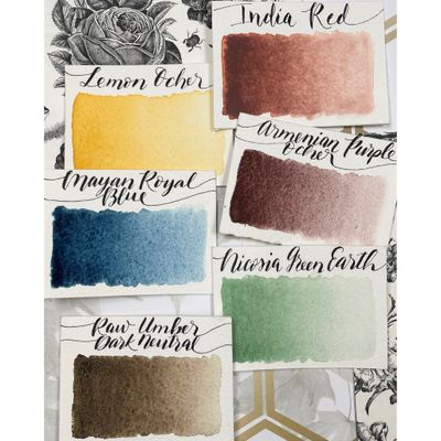 Stoneground Watercolour Palette - 6pc Earth Palette Prairie **ND**