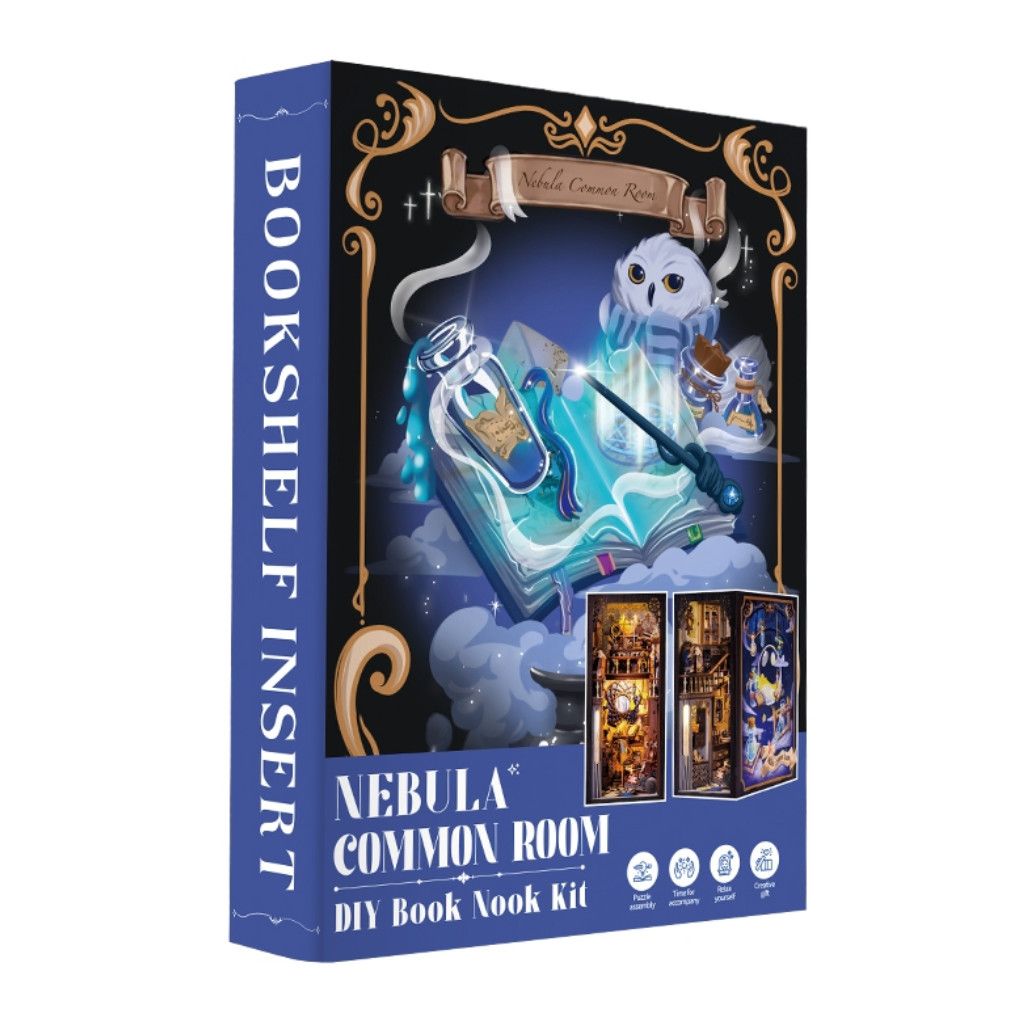 DIY Book Nook Kit: Nebula Common Room w/ Dust Cover **ND**
