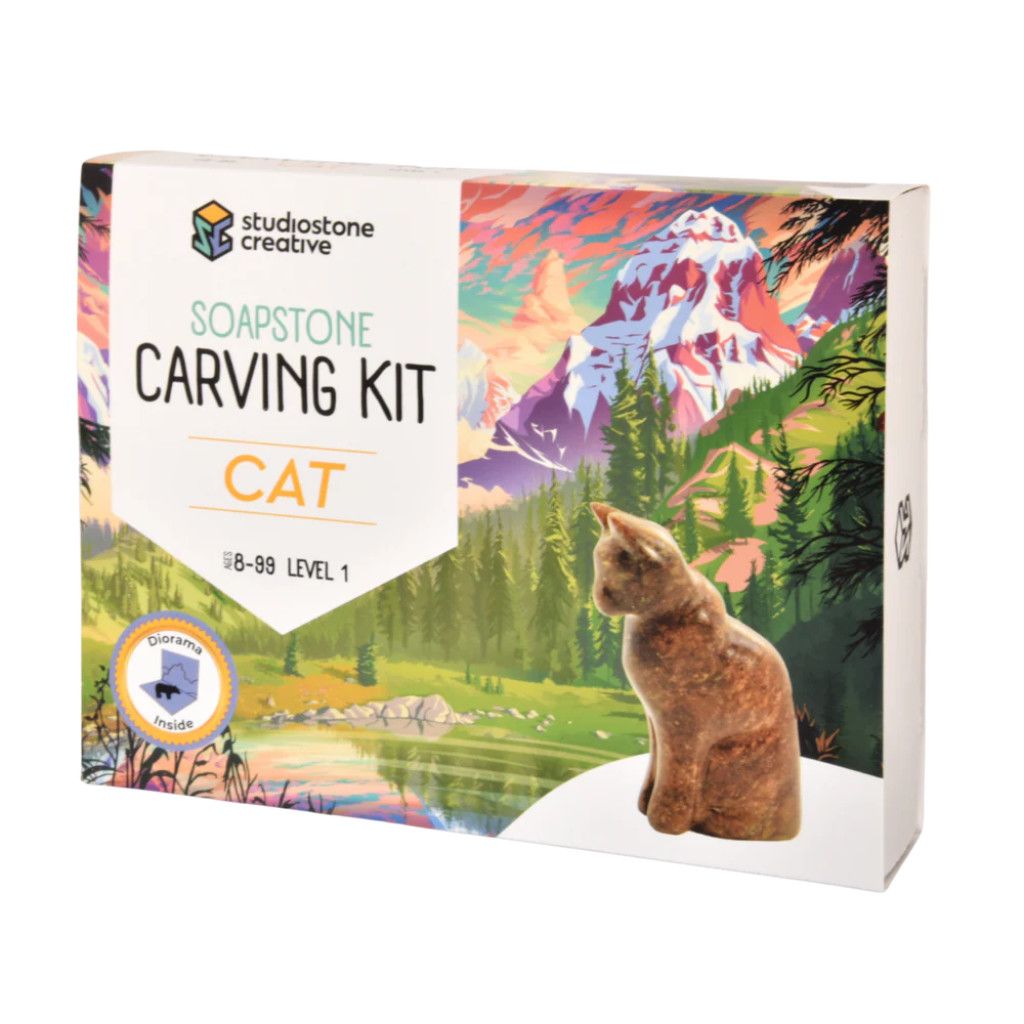 Soapstone Carving Kit - Cat **ND**