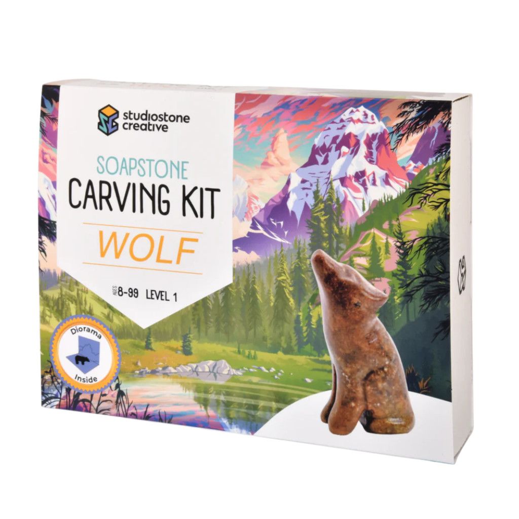 Soapstone Carving Kit -  Wolf **ND**