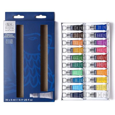 Winsor &amp; Newton Cotman Watercolour Set 20x5ml