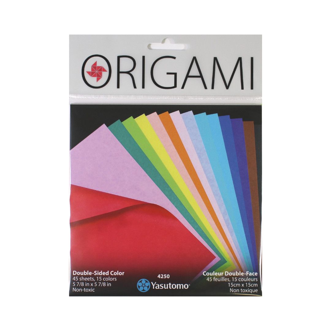 Origami Double Sided 15 Colors 45 Sheets