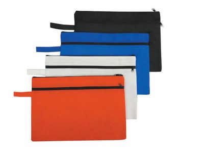 FC Art Black Document Holder w/ Zipper 10" x 13"