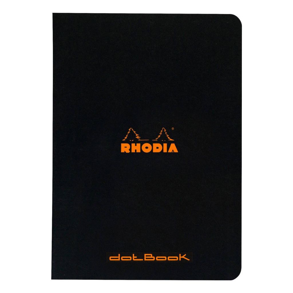 Rhodia Notebook Dot Black Stapled 48 pages A5 **ND**