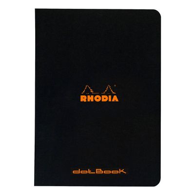 Rhodia Notebook Dot Black Stapled 48 pages A5 **ND**