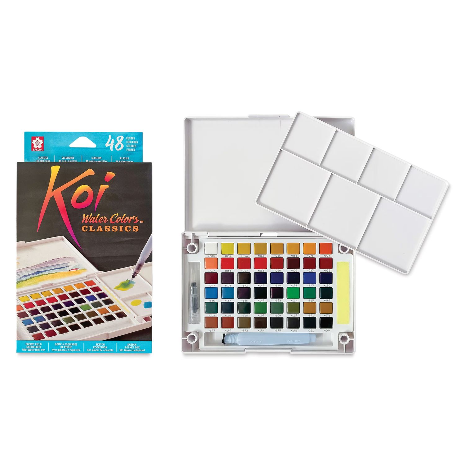 Sakura Koi Water Colors Pocket Field Sketch Box CAC 48 colours