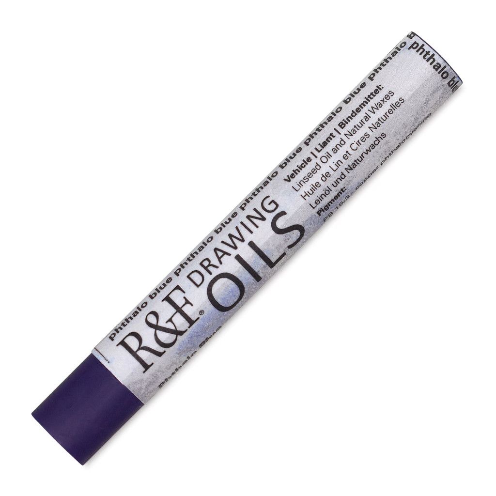 R&amp;F Drawing Oils Phthalo Blue 12ml