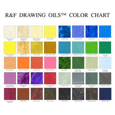 R&amp;F Drawing Oils Iridescent Pewter 12ml