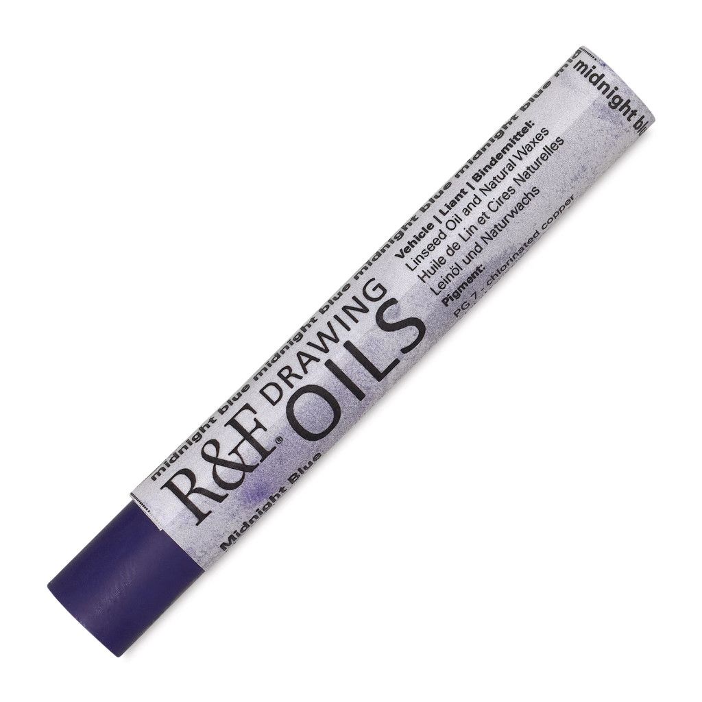 R&amp;F Drawing Oils Midnight Blue 12ml