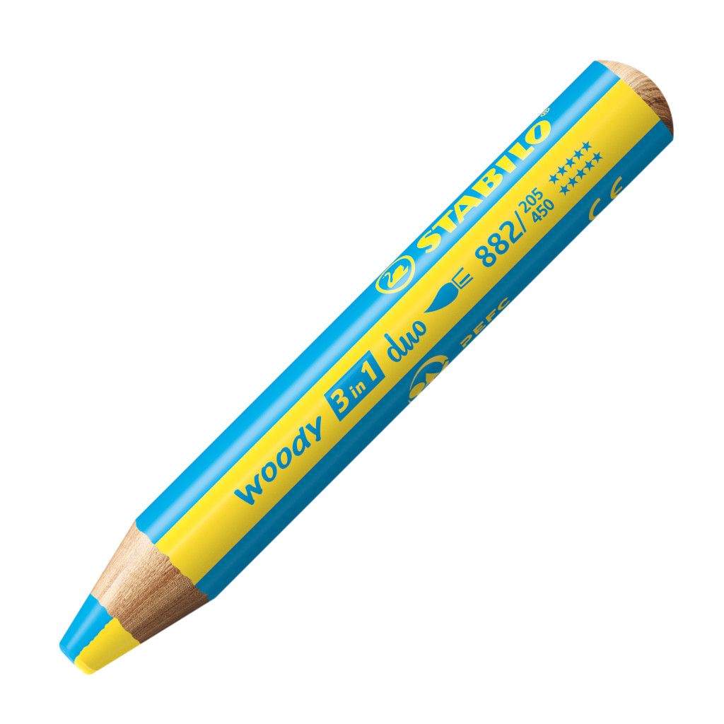 Stabilo Woody 882 - Duo Yellow/Cyan