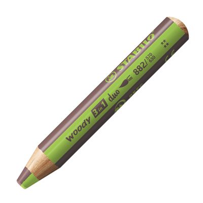 Stabilo Woody 882 - Duo LTGRE/BROW