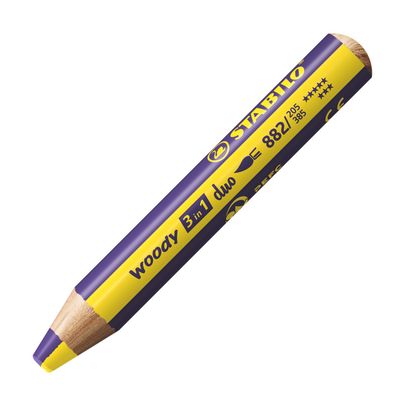 Stabilo Woody 882 - Duo YLW/VIOLET