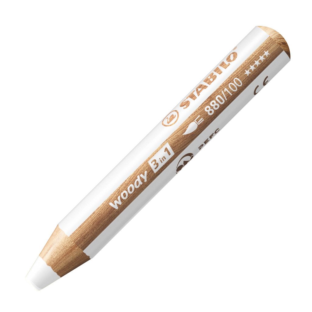 Stabilo Woody 880- EXTRA-THICK WHITE