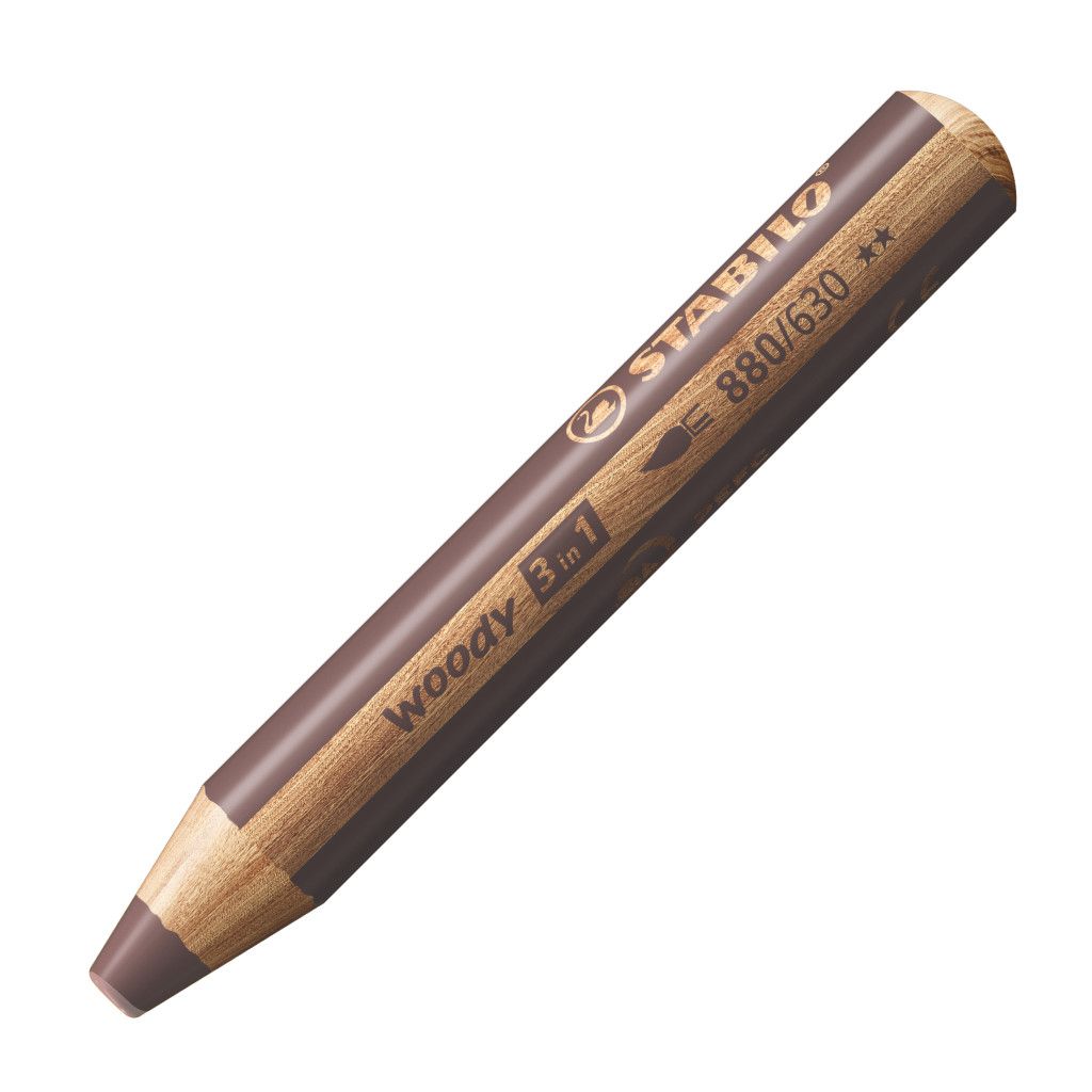 Stabilo Woody 880- EXTRA-THICK BROWN