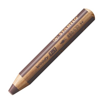 Stabilo Woody 880- EXTRA-THICK BROWN