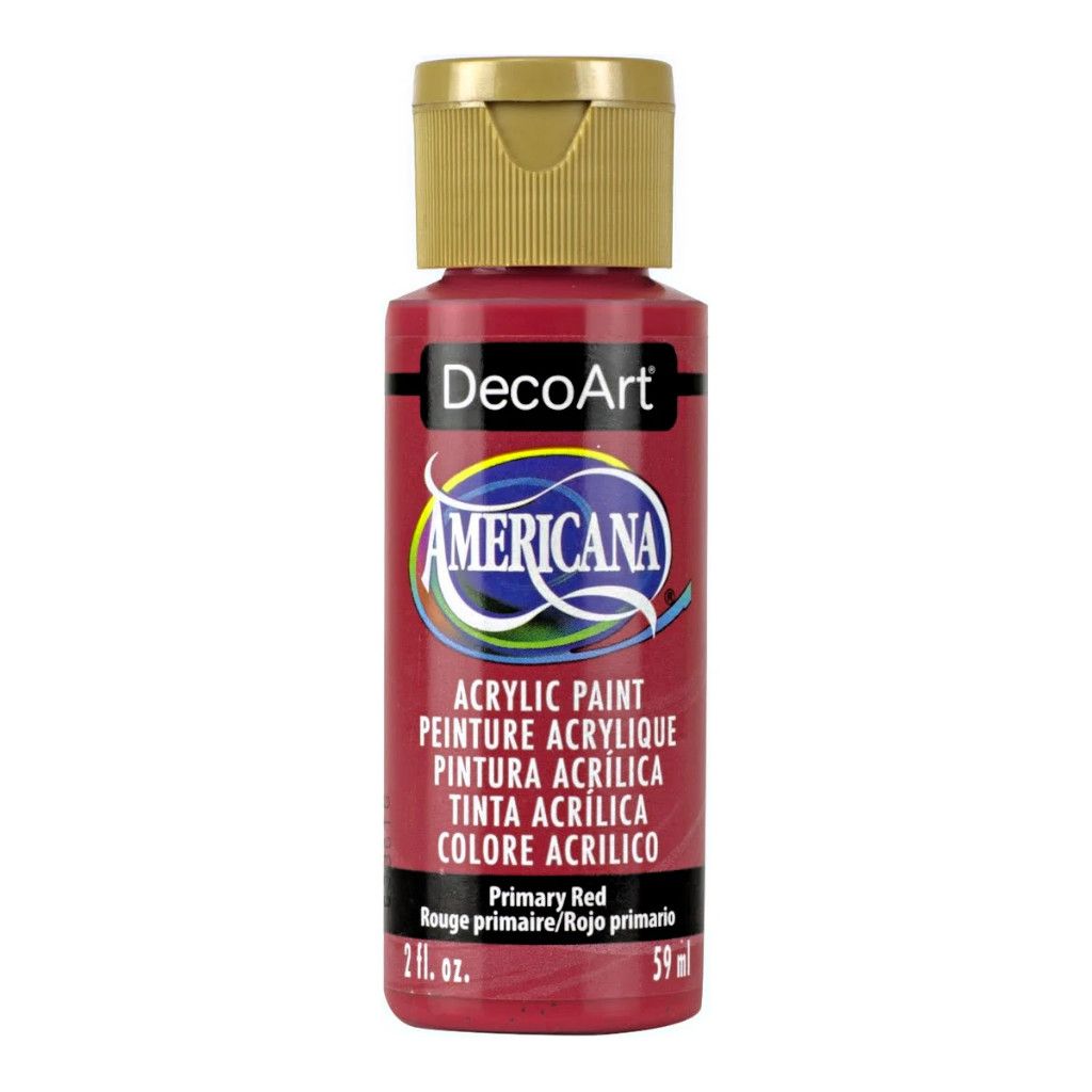 DecoArt Americana Acrylic Paint 2oz Primary Red
