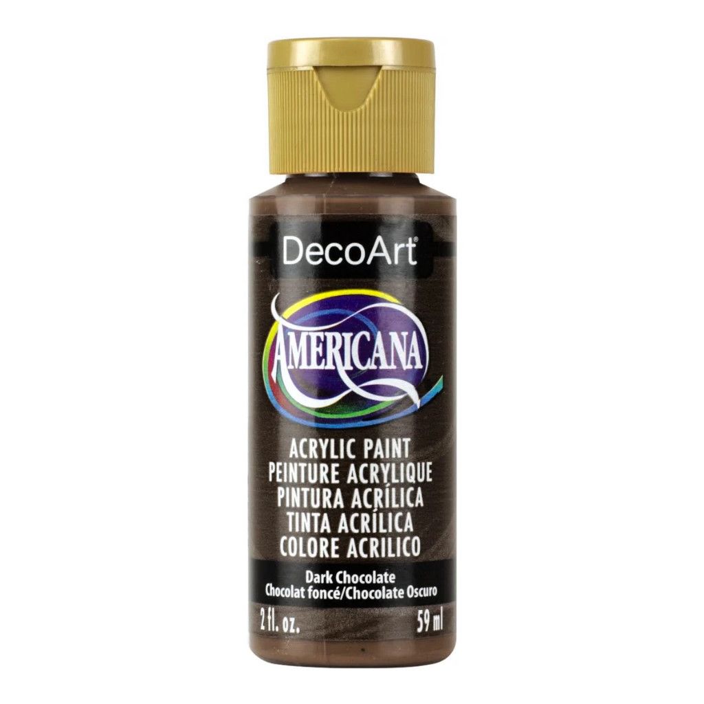 DecoArt Americana Acrylic Paint 2oz Dark Chocolate