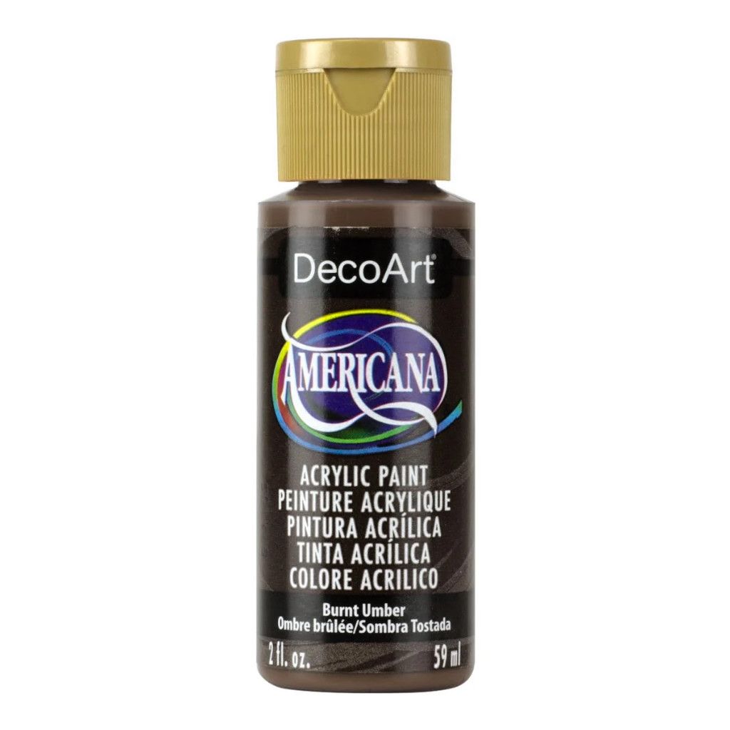 DecoArt Americana Acrylic Paint 2oz Burnt Umber