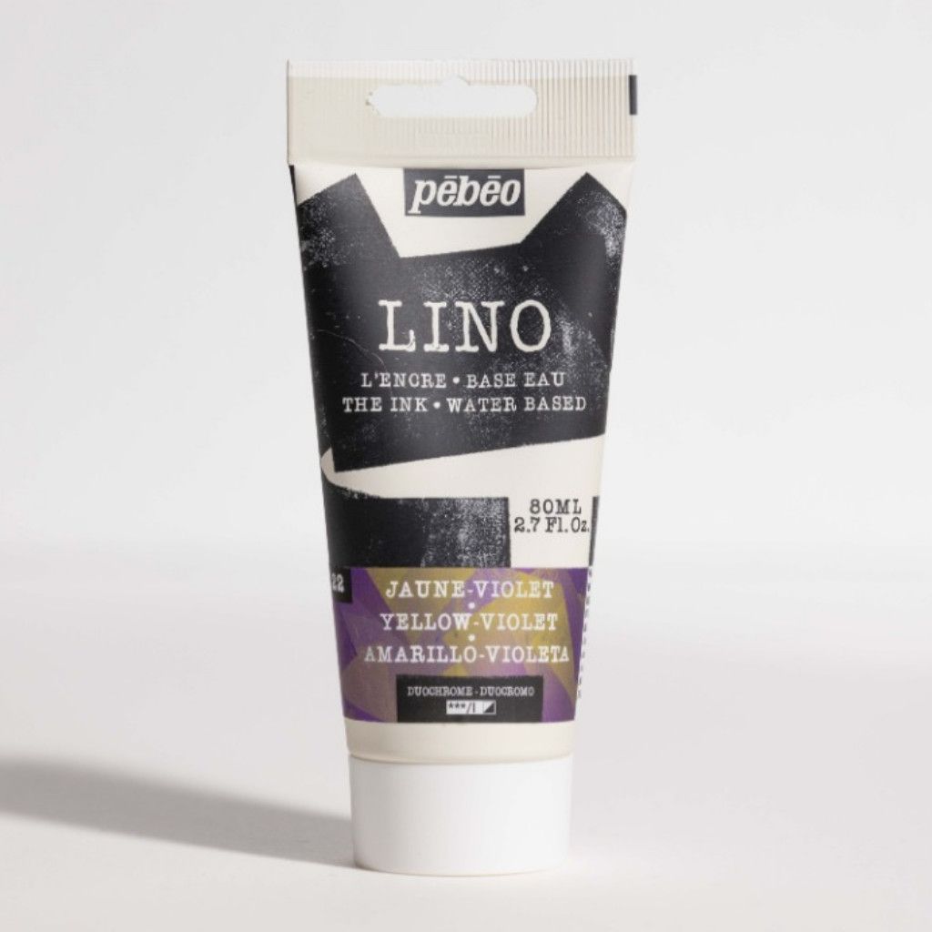 PEBEO LINOCUT INK 80ML DUOCH YEL/PURP