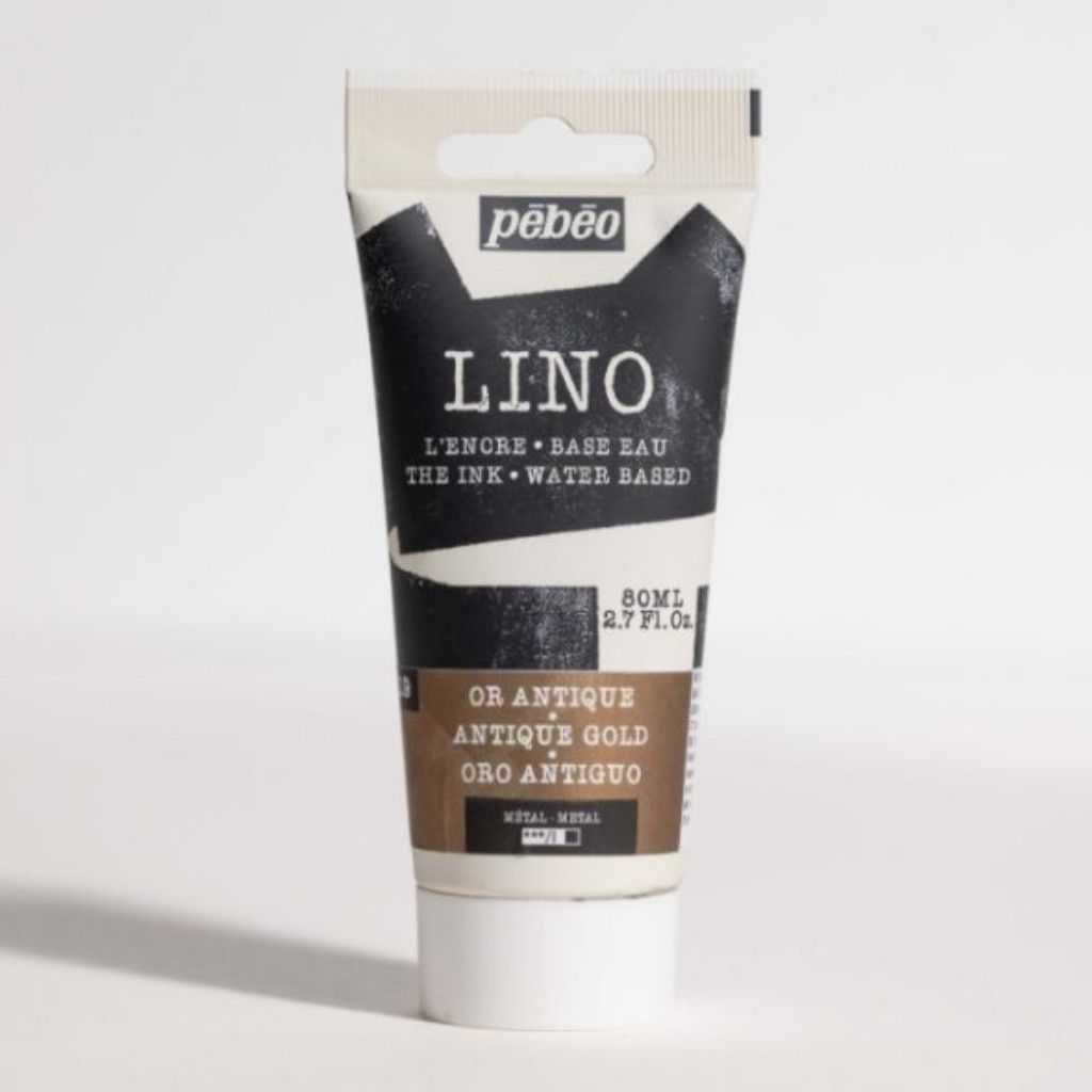 PEBEO LINOCUT INK 80ML ANTIQUE GOLD