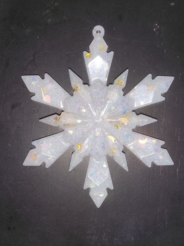 3 D Snowflake Tree Ornaments