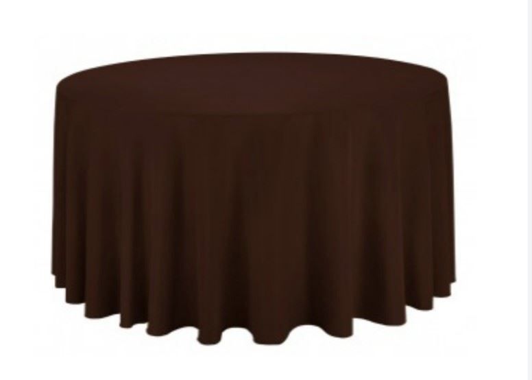 Nappe ronde CHOCOLAT 220cm