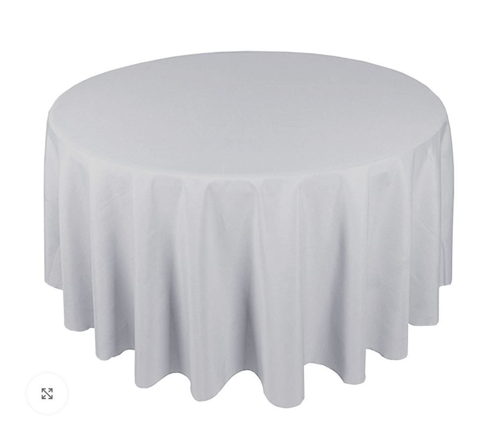 Nappe ronde GRIS CLAIRE 220cm