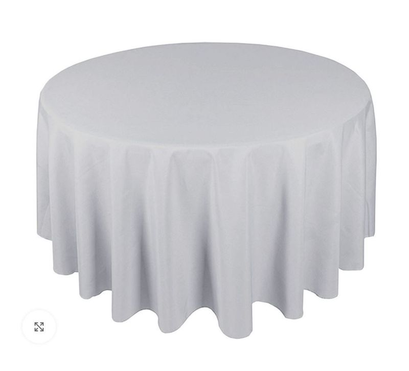 Nappe ronde GRIS CLAIRE 220cm