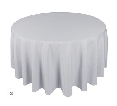 Nappe ronde GRIS CLAIRE 220cm