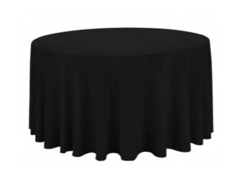 Nappe ronde NOIR 220cm