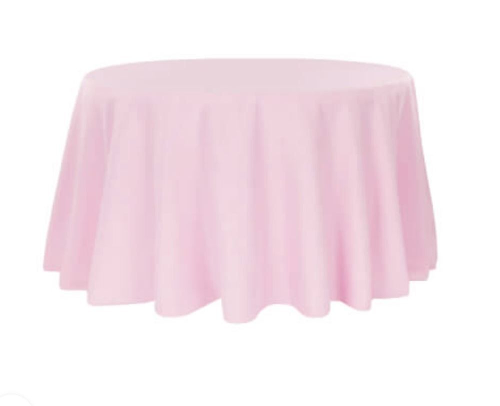 Nappe ronde ROSE BONBON 220cm