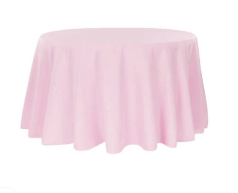 Nappe ronde ROSE BONBON 220cm