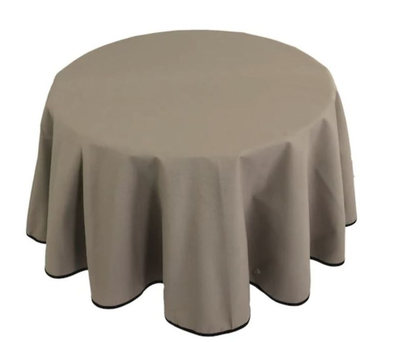 Nappe ronde TAUPE 220cm