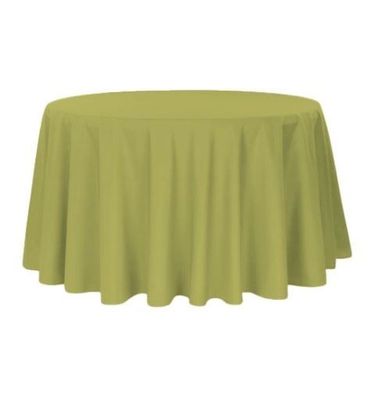 Nappe ronde VERT ANIS 220cm
