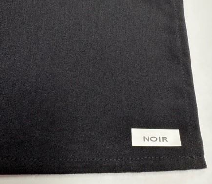 Serviette de table NOIR