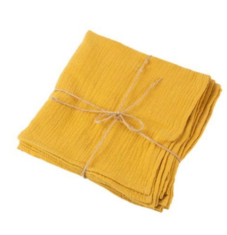 Serviette Gaze de coton OCRE