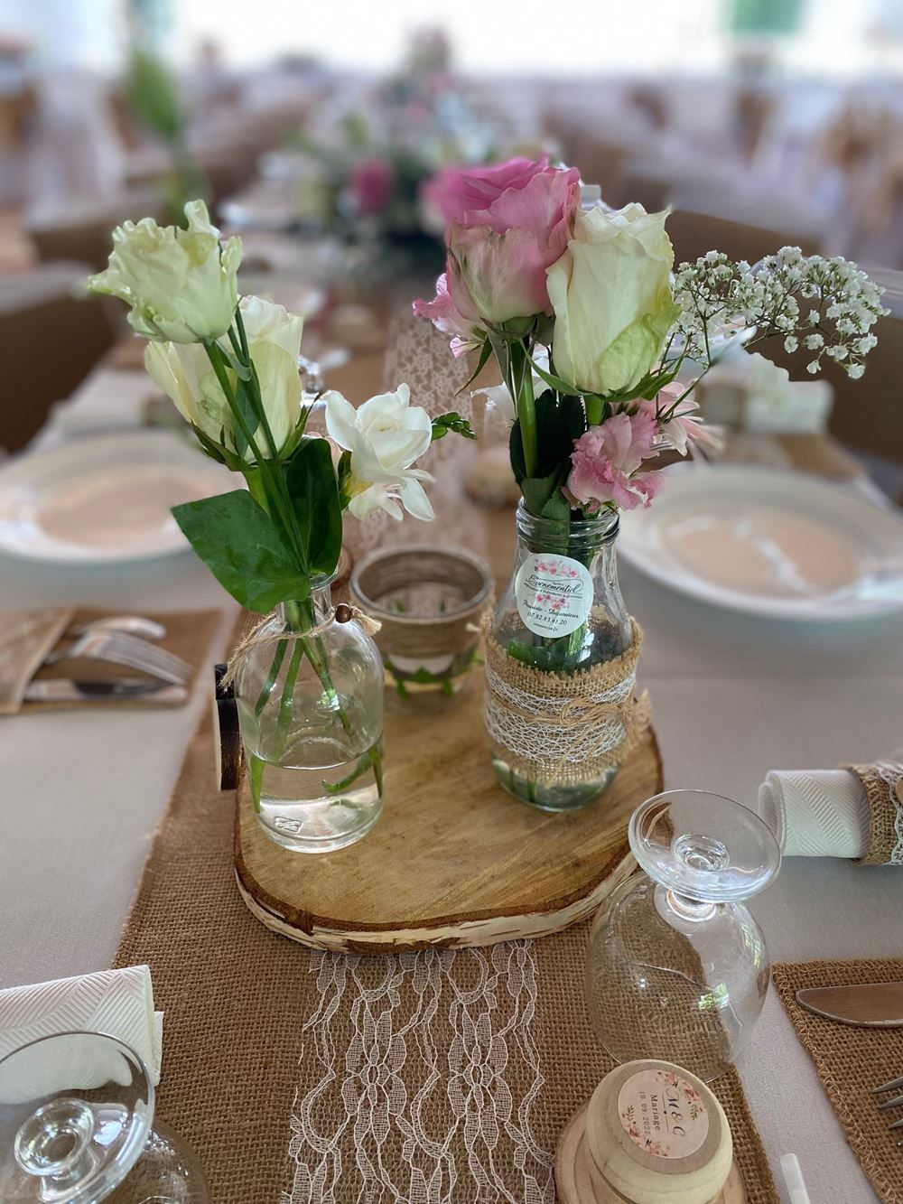 Centre de table champêtre