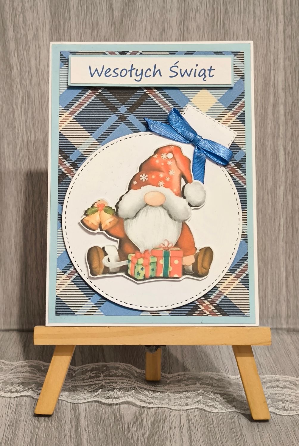 Kartka świąteczna &quot;Święta pełne uśmiechu i spokoju&quot;