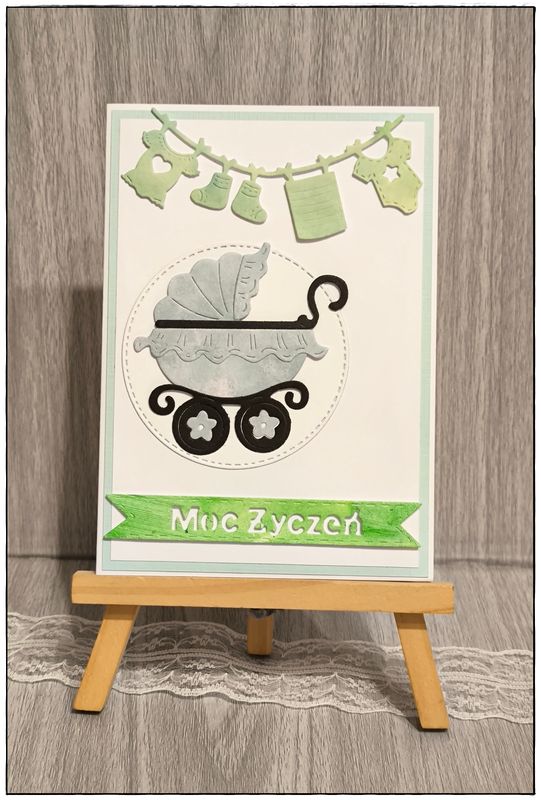 Kartka okolicznościowa&quot;Wózek pełen uśmiechów”