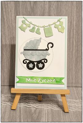 Kartka okolicznościowa&quot;Wózek pełen uśmiechów”