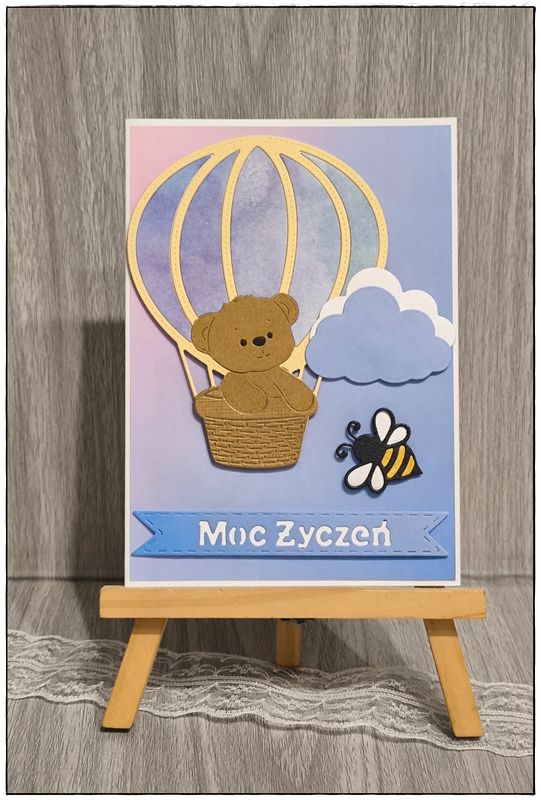 Kartka okolicznościowa &quot;Wesoły misio”