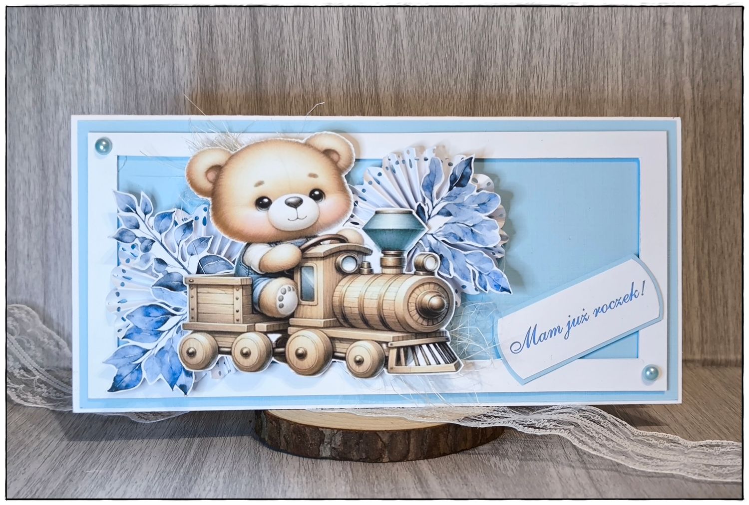 Kartka na roczek &quot;Mały odkrywca&quot;