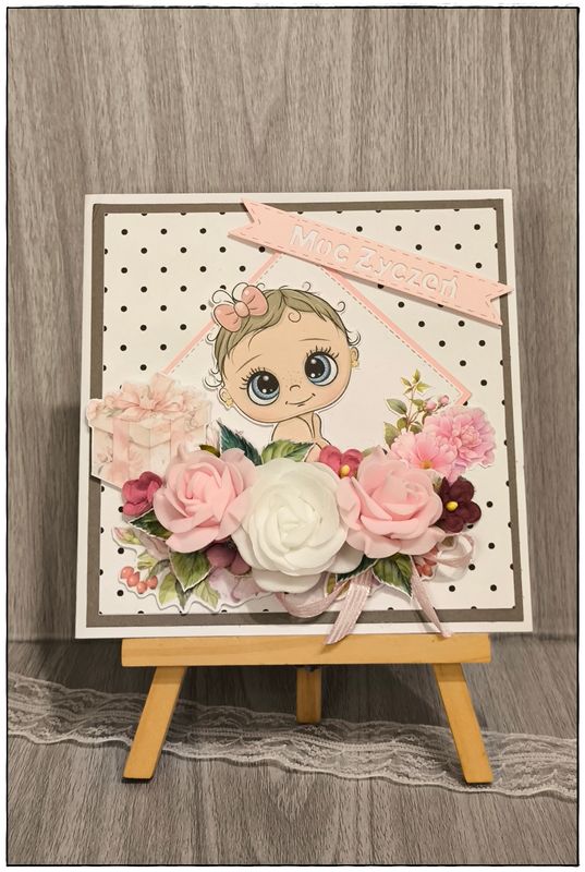 Kartka na roczek &quot;Kwiatowe marzenie”