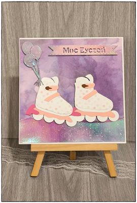 Kartka okolicznościowa &quot; Na rolki&quot;