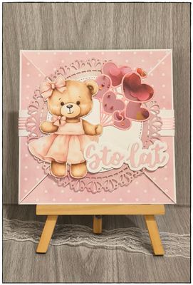 Kartka dziewczęca &quot;Urodzinowy balonik”