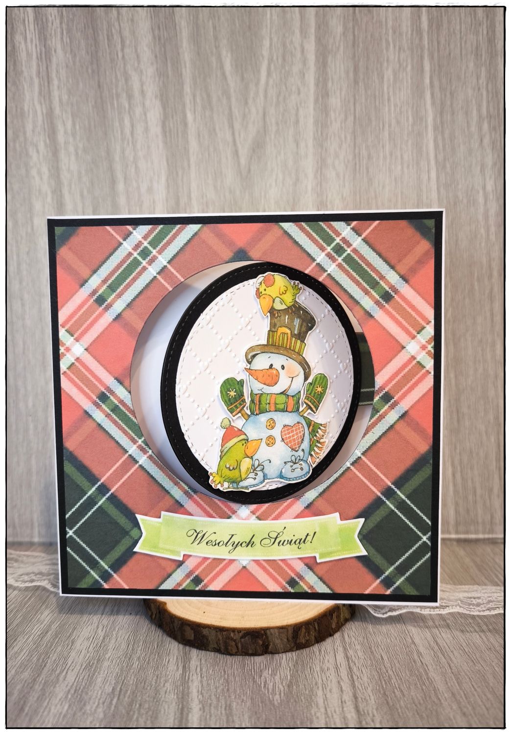 Kartka świąteczna &quot;Radosne chwile z bałwankiem&quot;