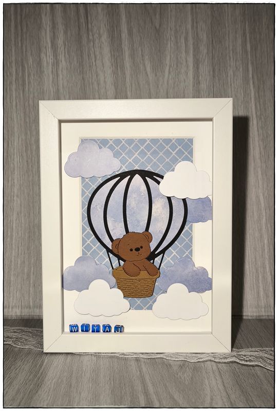 Metryczka chłopięca -"Balonowy miś"