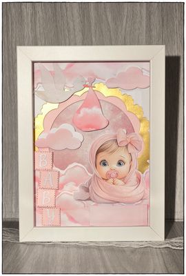 Metryczka dziewczęca -&quot;Baby girl&quot;