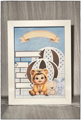 Metryczka chłopięca -&quot;Wesoły miś&quot;