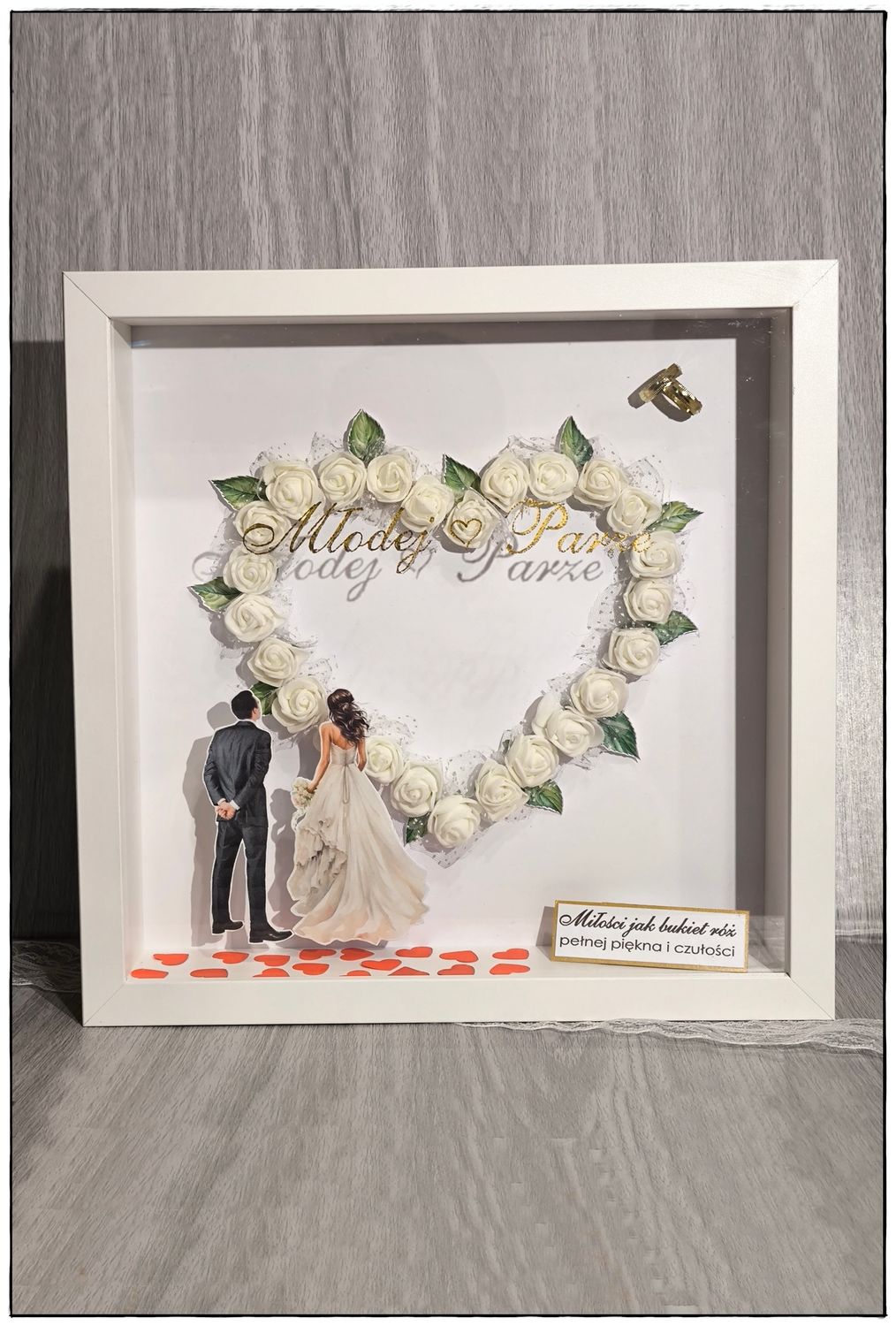 Ozdobna ramka ślubna